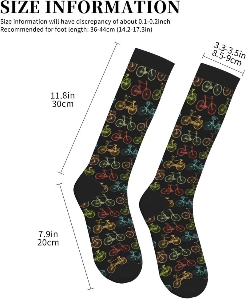 bassyil Compression Socks for Women & Men Circulation 15-20 mmHg Knee High Best Support for Nurses Travel Running Athletic - Image 4